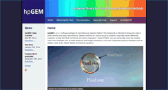 Desktop Screenshot of hpgem.org